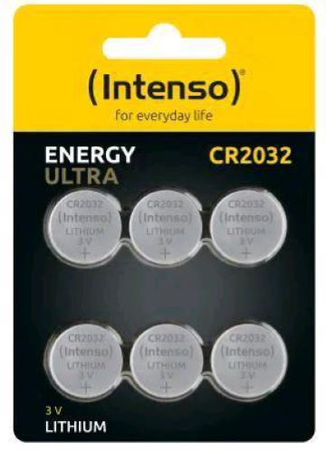 INTENSO ENERGY ULTRA BATTERIE A BOTTONE AL LITIO CR 2032 3V CONF 6 Pz